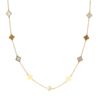 Halskette Damiata Gioielli Dame in Gelbgold Zircone 327/102/6 - 327/102/6
